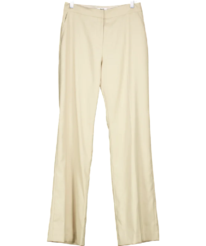 Women's Asymmetrical Hem SweatersAvra Beige Donna Pant UK 8