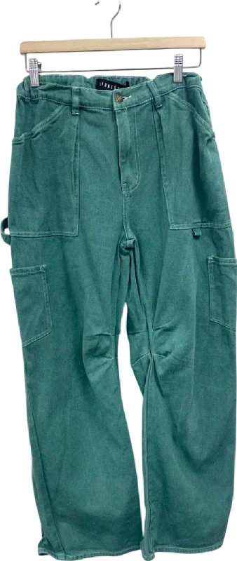 Women's V-Shaped Collar SweatersLioness Green Cargo Trousers UK L