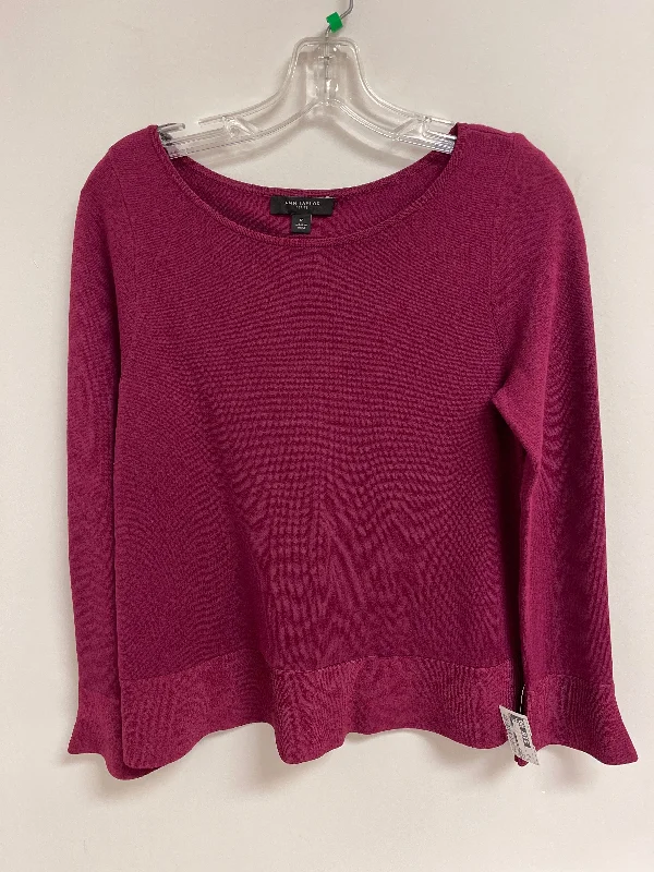 Women's Lithuanian Wool SweatersSweater By Ann Taylor In Purple, Size: Sp