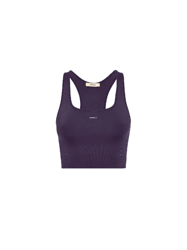 Women's Blouse for SchoolWomen's Plant-Stretch Compressive Sports Bra—Blackberry Purple