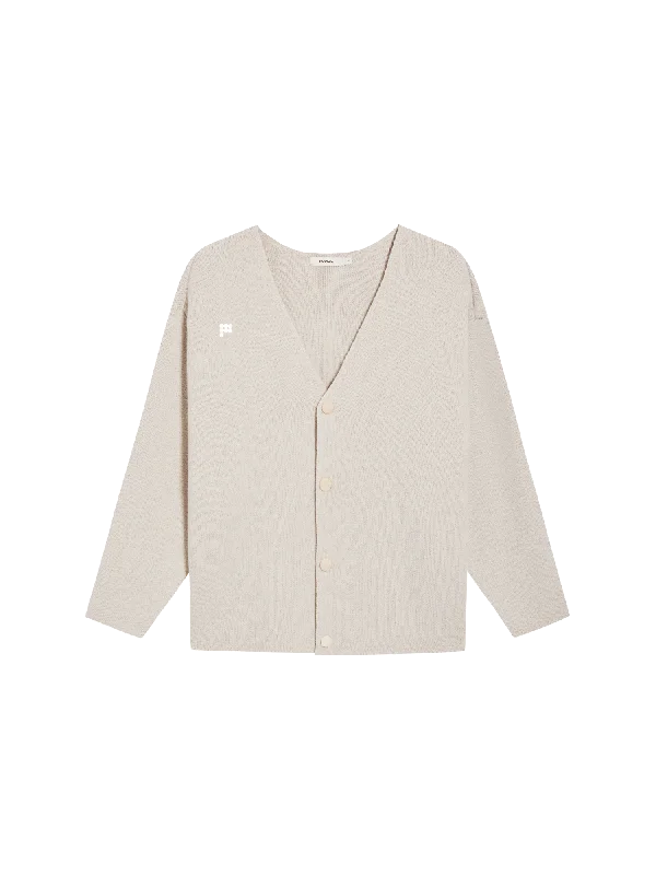 Women's Blouse with Short SleevesWomens Recycled Cashmere Cardigan—oatmeal