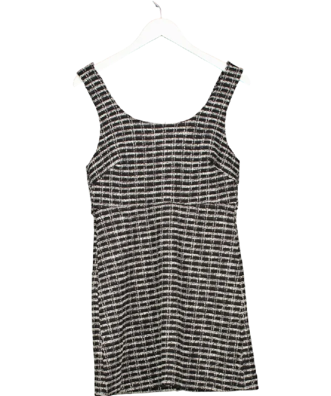 Women's Bosnian Wool SweatersMANGO Black Check Tweed Dress UK 10