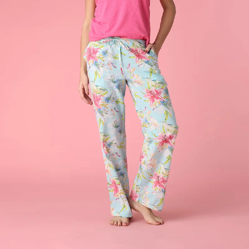 women's pajamas with a modern twistRobin Blue Pant in a bag