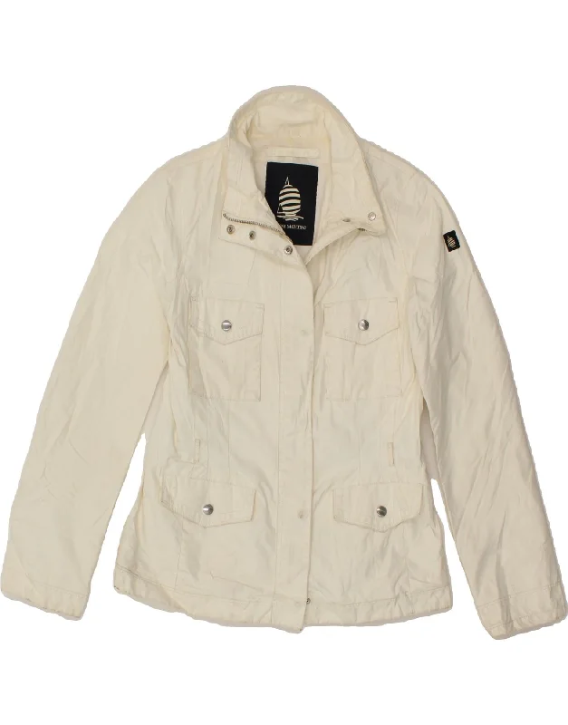 Women's Coats with ButtonsMARINA YACHTING Womens Utility Jacket IT 40 Small White Polyester