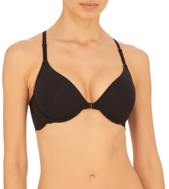 wireless mastectomy bra with soft cupsLush Front Close T-Back T-Shirt Bra