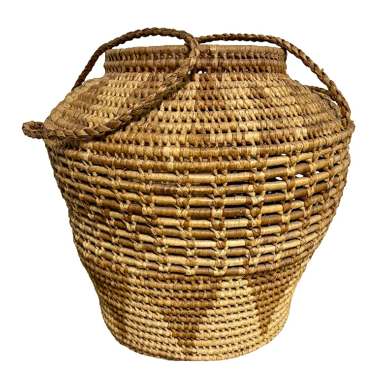 Women's OverallsLarge Urn Shaped Basket with Handles