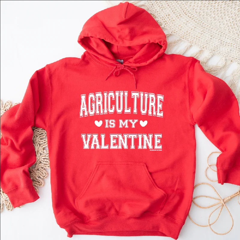 Women's Hooded Sweatshirts with Tight WaistAgriculture is My Valentine WHITE INK Hoodie (S-3XL) Unisex - Multiple Colors!