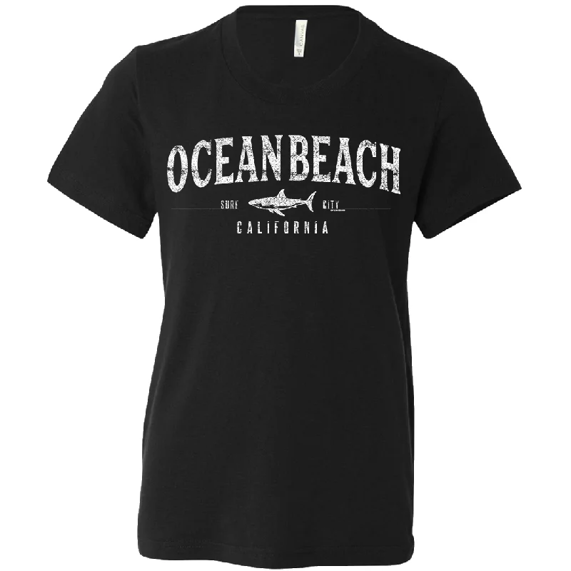 Women's Hooded Sweatshirts with Nylon LiningOcean Beach California Asst Colors Youth T-Shirt/tee