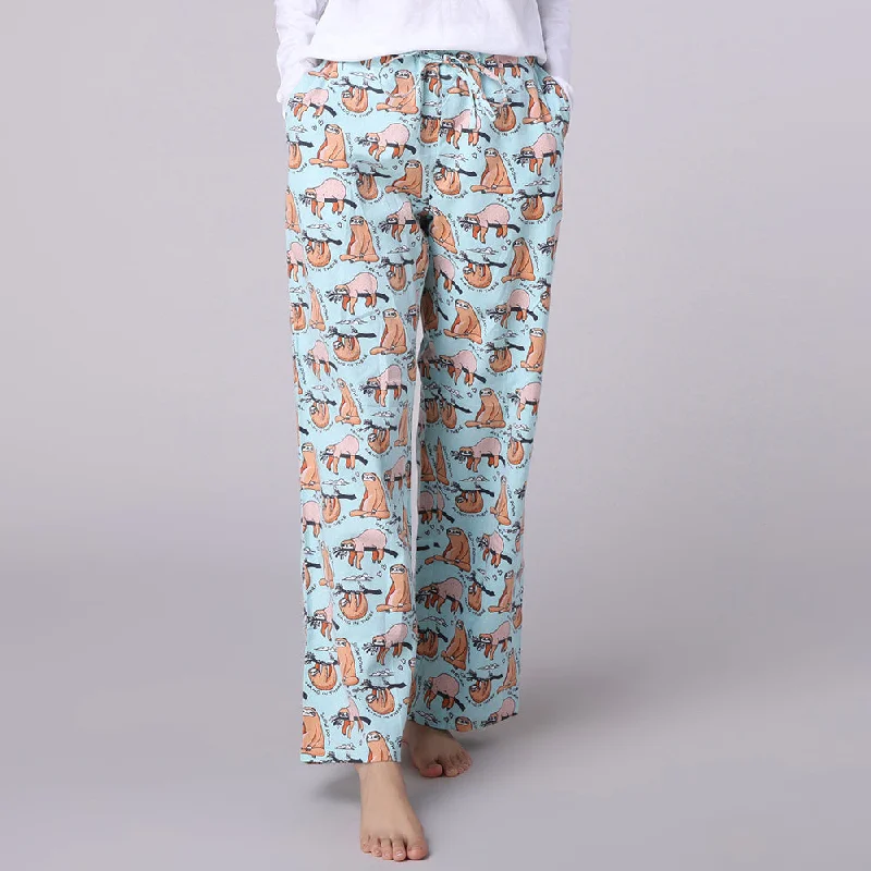 women's pajamas with a subtle shimmerSloth Life Pant in a bag