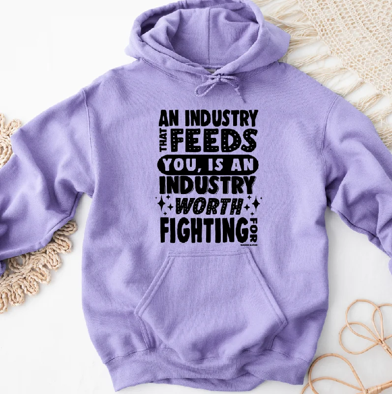 Women's Hooded Sweatshirts with Paisley LiningAn Industry Worth Fighting For Black Ink Hoodie (S-3XL) Unisex - Multiple Colors!