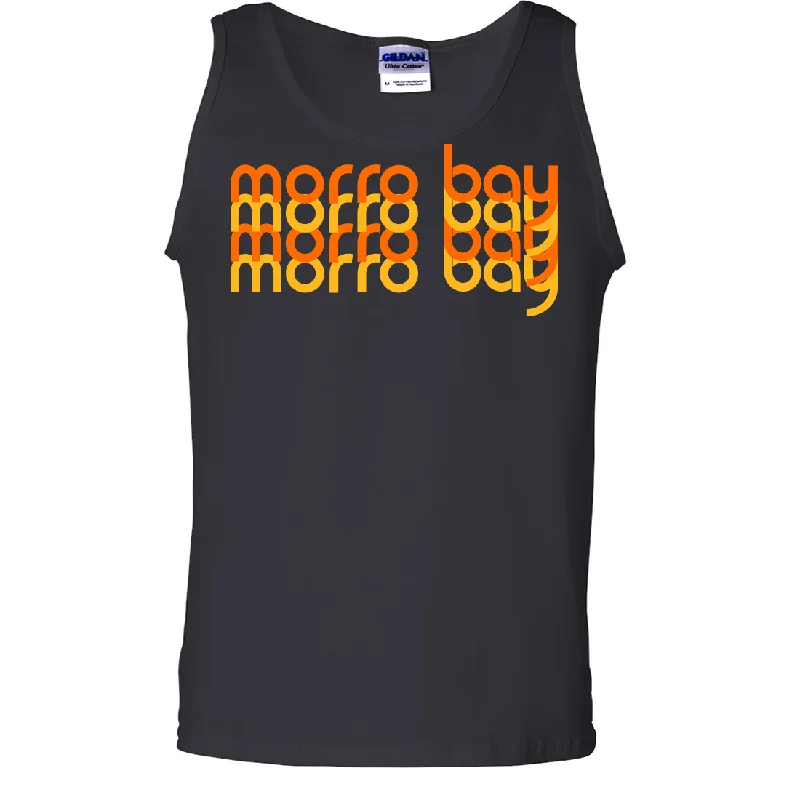 Women's Hooded Sweatshirts with Moisture-Wicking FabricMorro Bay Sunset Stack Asst Colors Tank Top