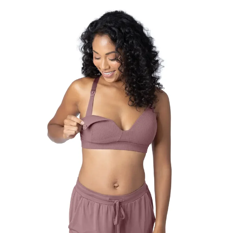 plus-size sports bra with high-impact supportTwilight Ribbed Nursing & Maternity Bra