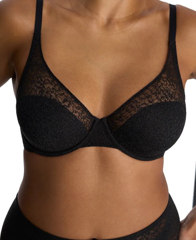 lace trim bra for weddingsPretty Smooth Full Fit Smoothing Contour Underwire - Black