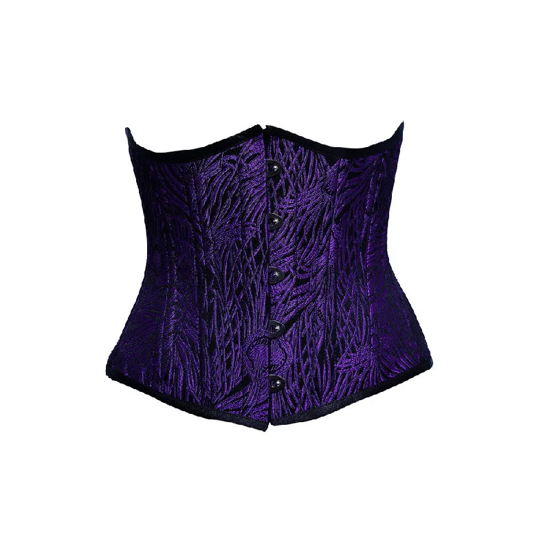 seamless body brief with thong backWT-UB PURPLE FEATHER (PEACOCK)