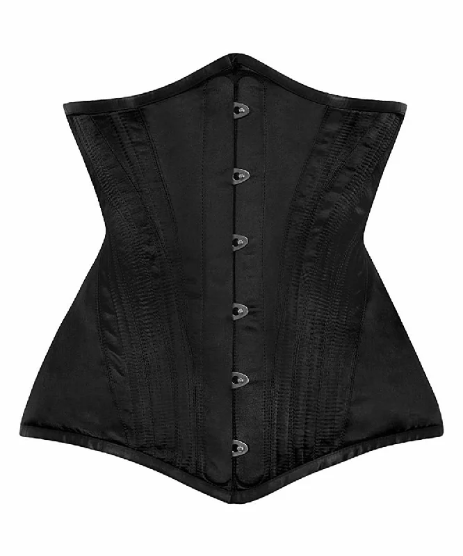 plus-size body shaper with lace trimNala Waist Trainer Steel Boned Corset