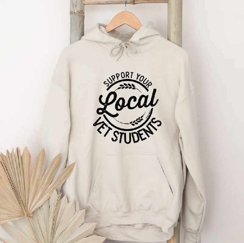 Women's Hooded Sweatshirts with Flap PocketsSupport Your Local Vet Students Hoodie (S-3XL) Unisex - Multiple Colors!