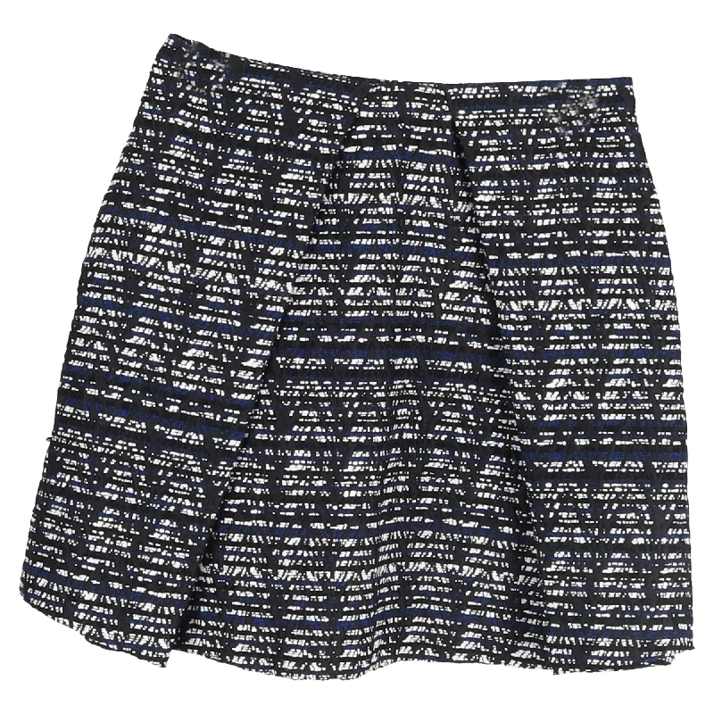 Women's Boho SkirtsMSGM Patterned Mini A-Line Skirt in Multicolor Wool