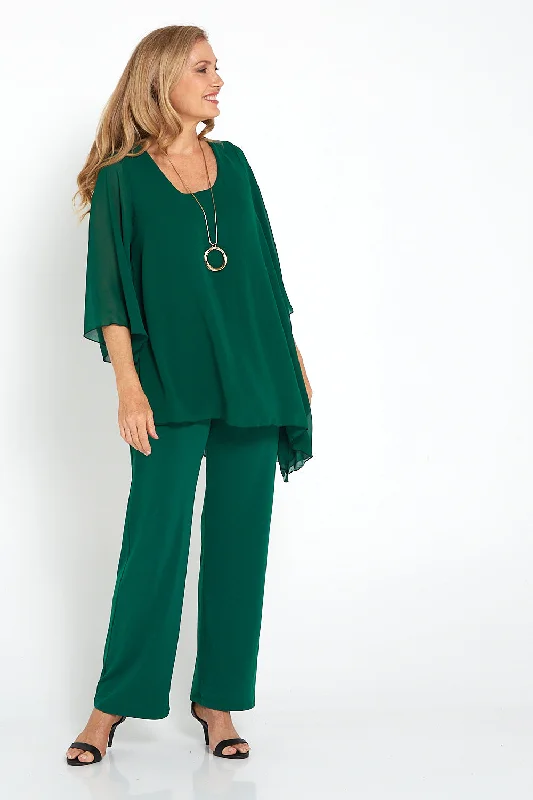 Women's Jodhpurs with Wide LegNova Jumpsuit - Forest