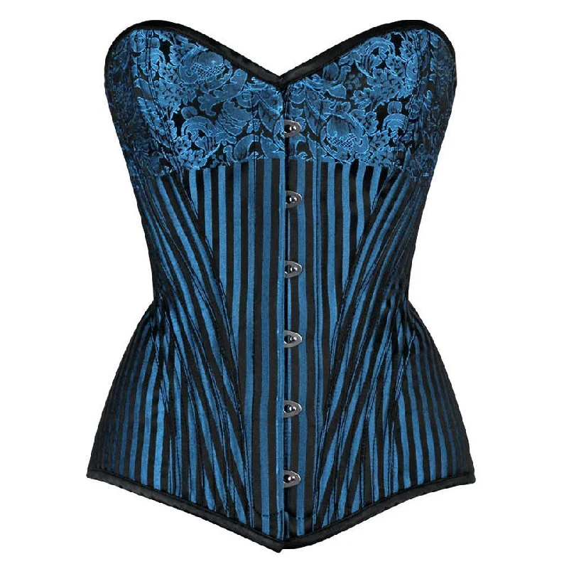 plus-size tummy control bodysuitNayelli Brocade Overbust Turquoise Corset