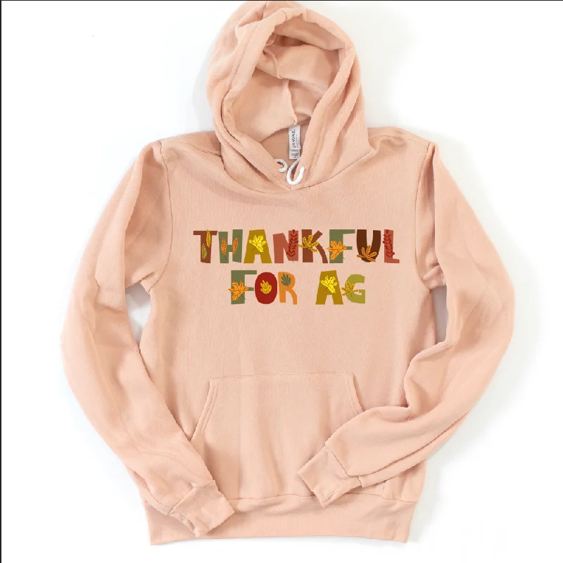 Women's Hooded Sweatshirts with Floral LiningThankful For Ag Hoodie (S-3XL) Unisex - Multiple Colors!