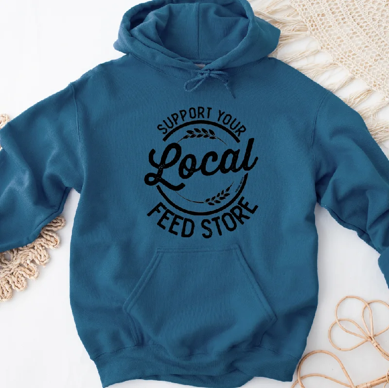 Women's Hooded Sweatshirts with Patch PocketsSupport Your Local Store Store Hoodie (S-3XL) Unisex - Multiple Colors!