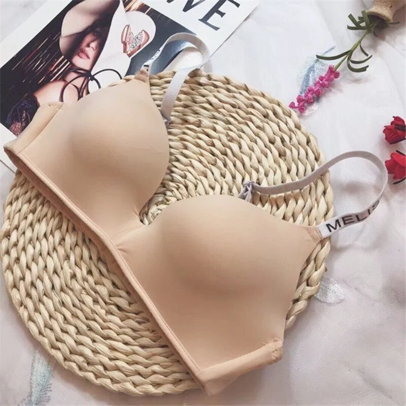 wireless bra for breastfeedingFashion Seamless Letter Straps Wireless Bralette Bras