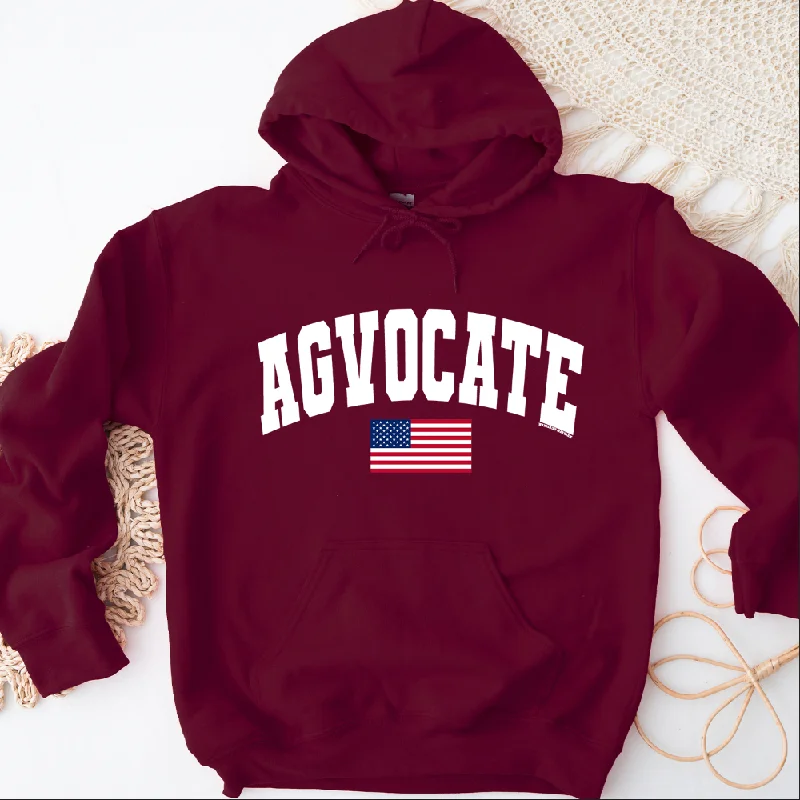 Women's Hooded Sweatshirts with Fitted WaistAgvocate Flag Hoodie (S-3XL) Unisex - Multiple Colors!