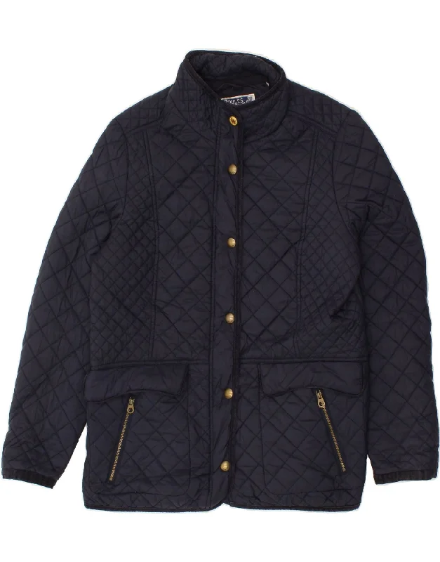 Women's Coats with Fur Trimmed BeltJOULES Womens Quilted Jacket UK 18 XL Navy Blue Polyamide