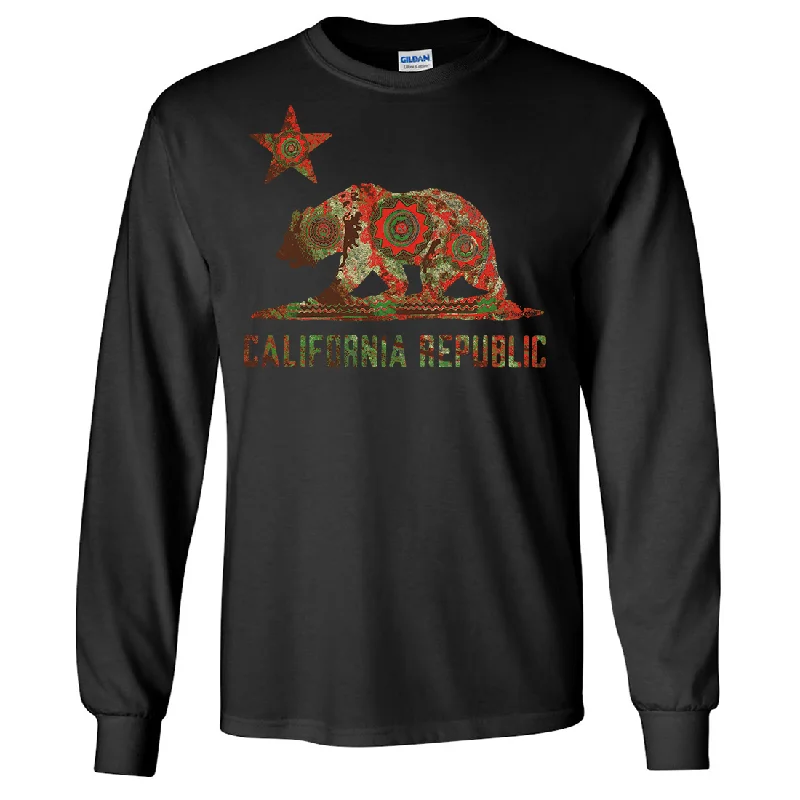 Women's Hooded Sweatshirts with Tight WaistCalifornia Chumash Mandala Bear Long Sleeve Shirt