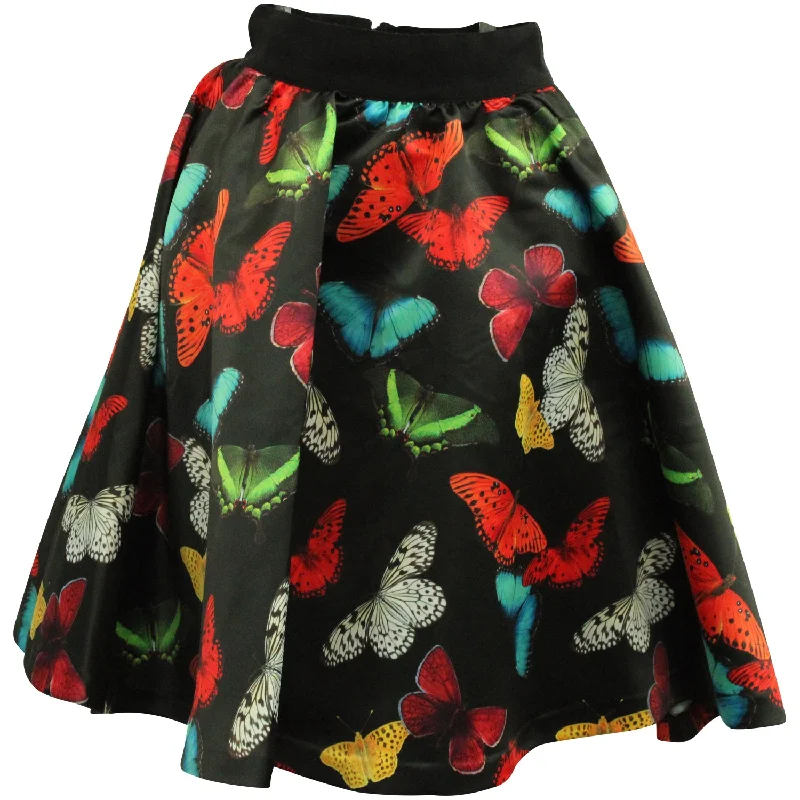 Women's Preppy SkirtsAlice + Olivia Butterfly Print Skirt in Multicolor Polyester