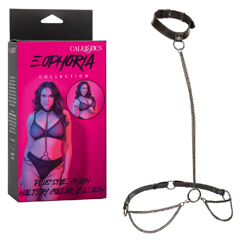 women's pajamas designed for those who believe in sweet dreams and cozy nights.Euphoria Collection Plus Size Chain Halter/Collar & Leash