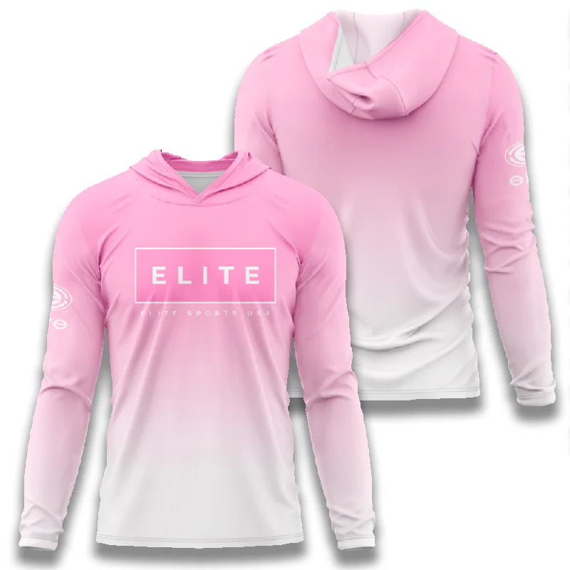 Women's Hooded Sweatshirts with Mediumweight FabricElite Women's Jersey Hoodie – Pink Elite Box Logo