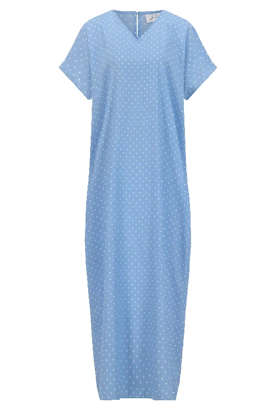 women's pajamas with lace trimLe Petit Bleu Dress