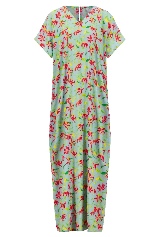 women's pajamas for lounging around the houseOriental Bouquet Dress