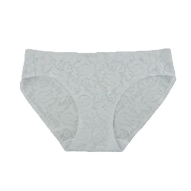 floral lace thong panties with a high-cut leg designCulotte bikini en dentelle extensible - Prix combo: 3 pour 18 $