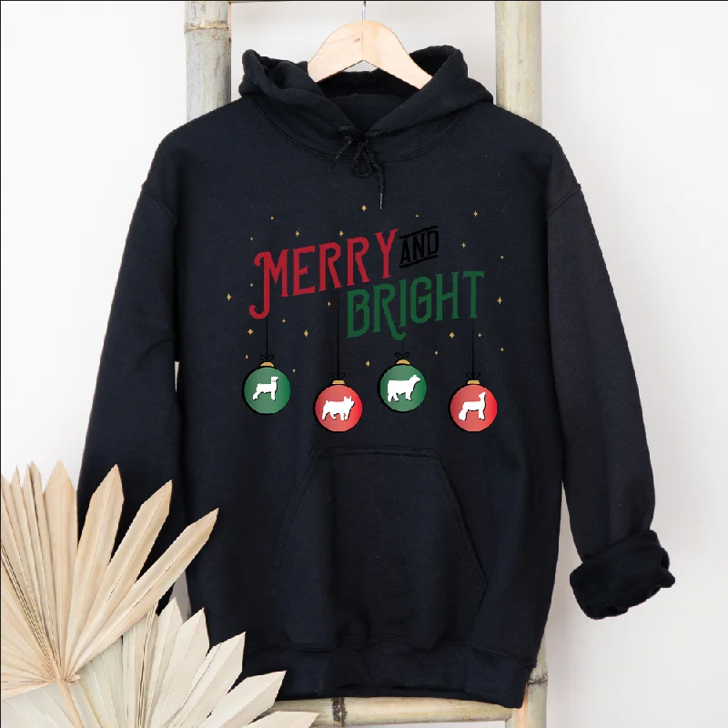 Women's Hooded Sweatshirts with Straight WaistMerry & Bright Christmas Animals Hoodie (S-3XL) Unisex - Multiple Colors!