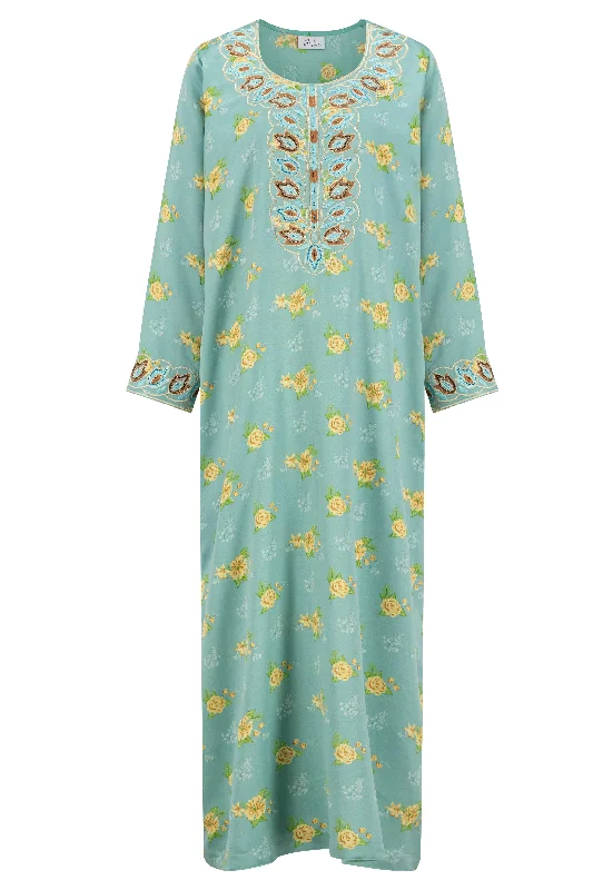 women's pajamas with a modern twistJalabiya - Modestly Aqua