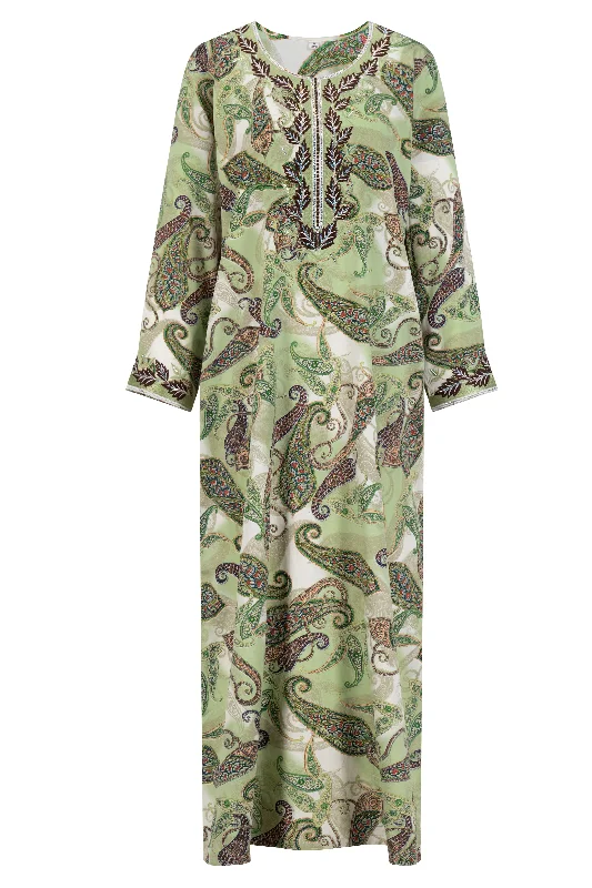 women's pajamas with a touch of eleganceJalabiya - Mesmerising in Green