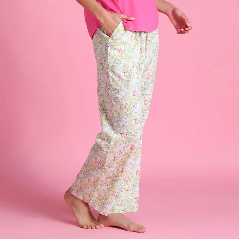 women's pajamas with a cozy, warm feelWoof Friends Pant in a bag