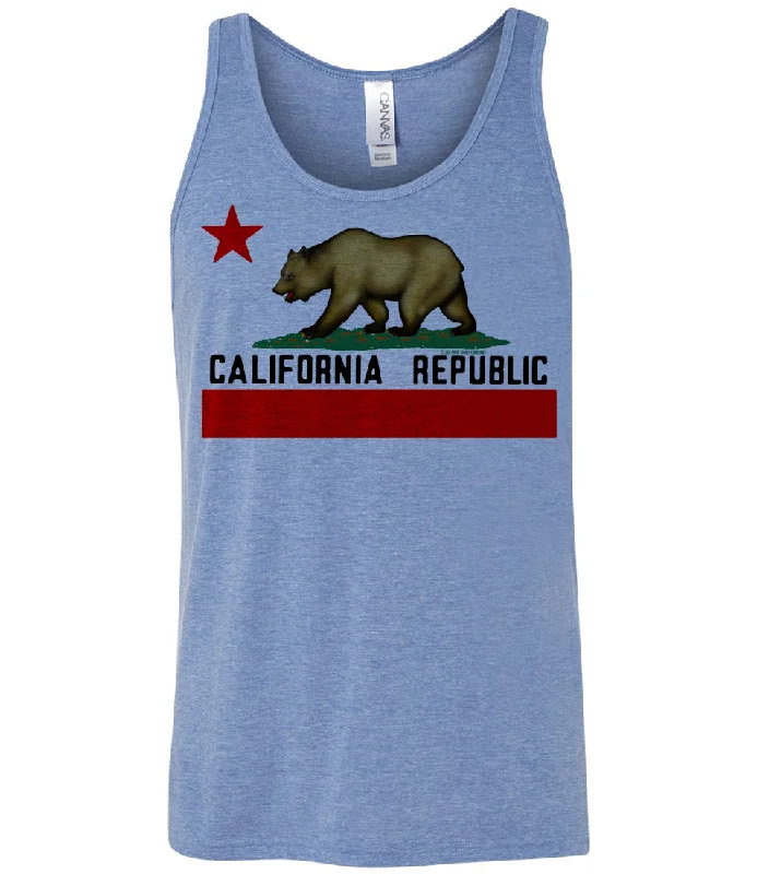 Women's Hoodie JacketsCalifornia Republic Borderless Flag Triblend Tank Top