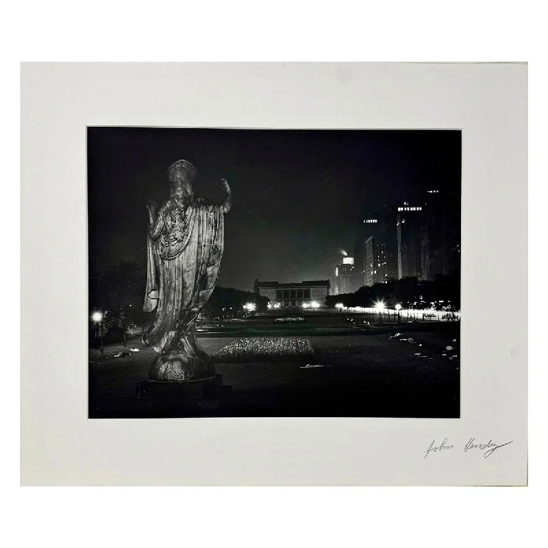 Women's Jumpsuits with Mid Waist"Chicago Field Museum at Night" Photograph Signed on Mat