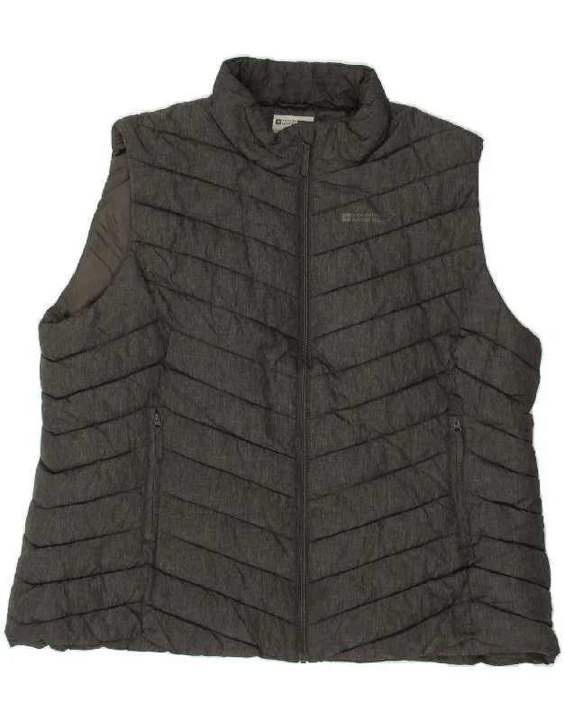 Stylish Women's CoatsMOUNTAIN WAREHOUSE Womens Padded Gilet UK 26 4XL Grey Polyester