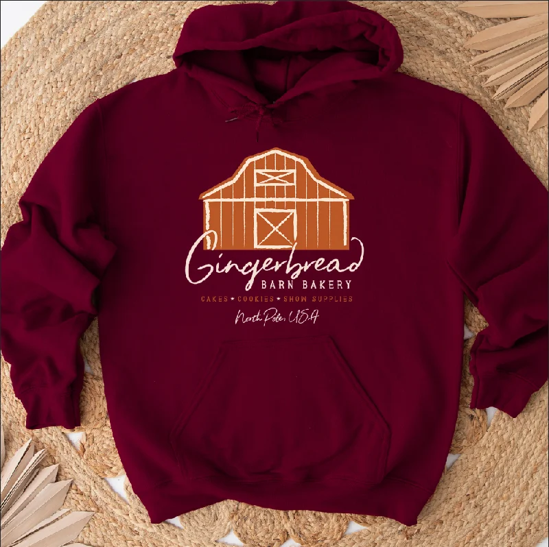 Women's Hooded Sweatshirts with Denim LiningGingerbread Barn Bakery Hoodie (S-3XL) Unisex - Multiple Colors!