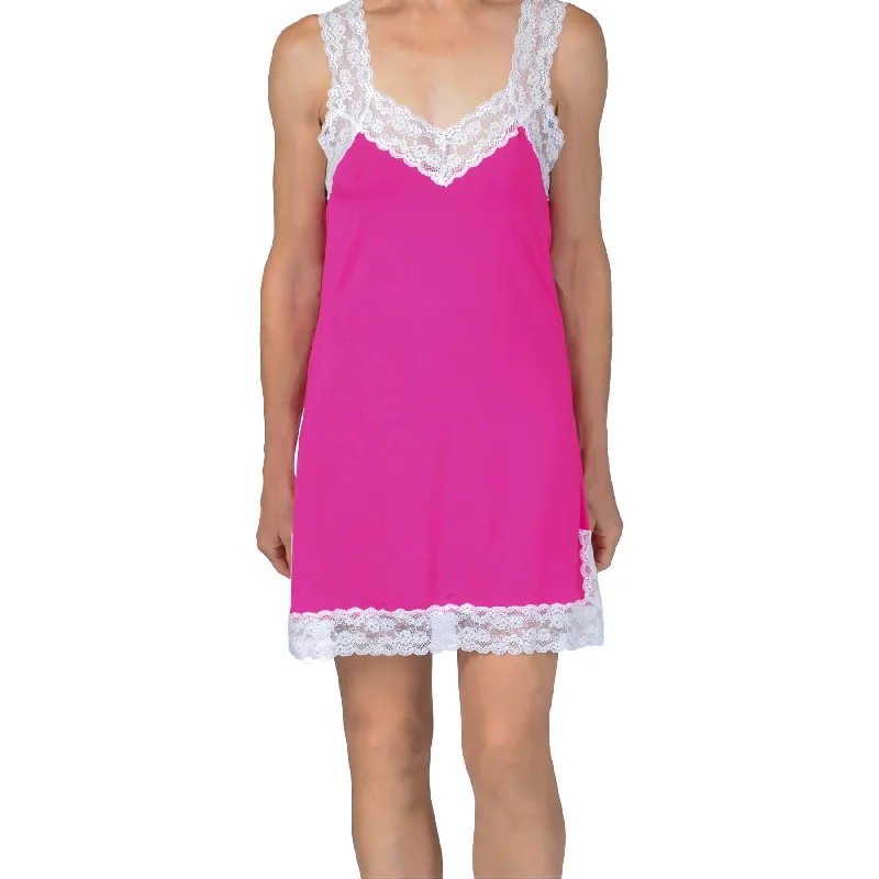 women's pajamas for those who love to stay in and relaxLily Knit Chemise - Cerise