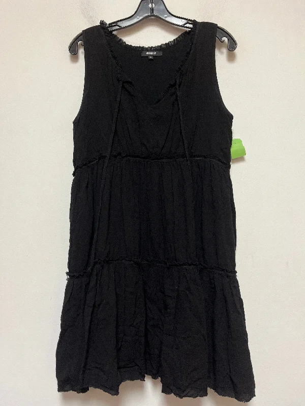 Women's Ruffled DressesBlack Dress Casual Short Wishlist, Size M