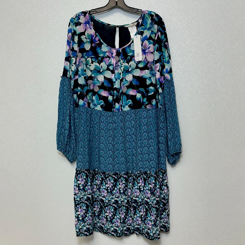 Women's Sweetheart Collar DressesBlue Dress Casual Short Soft Surroundings, Size L