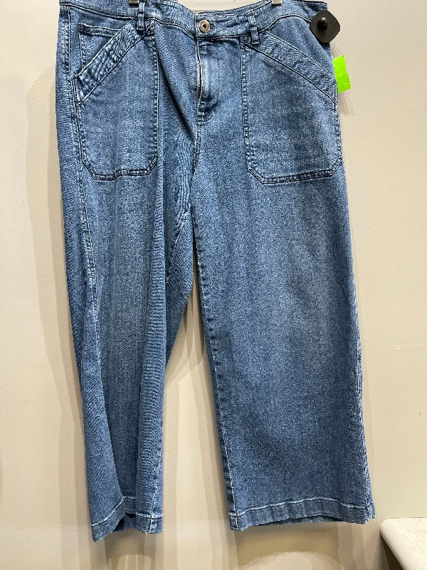 Women's Jodhpurs with Boat CollarJeans Cropped By J Jill  Size: 16