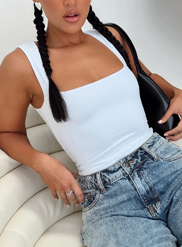 Women's Blouse with Cropped LengthBack In Time Top White