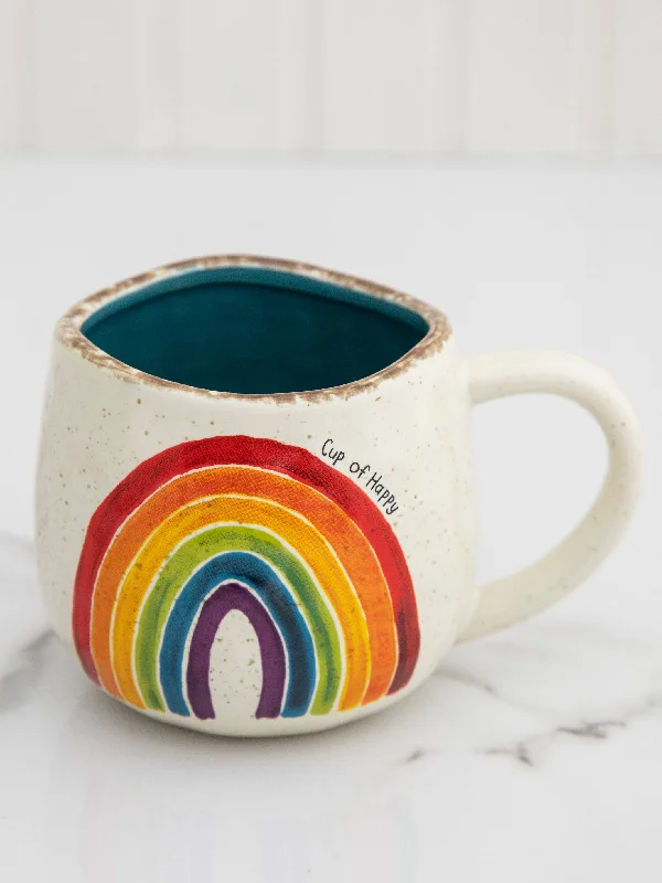 women's pajamas for those who love to dreamArtisan Rainbow Coffee Mug - Cup of Happy