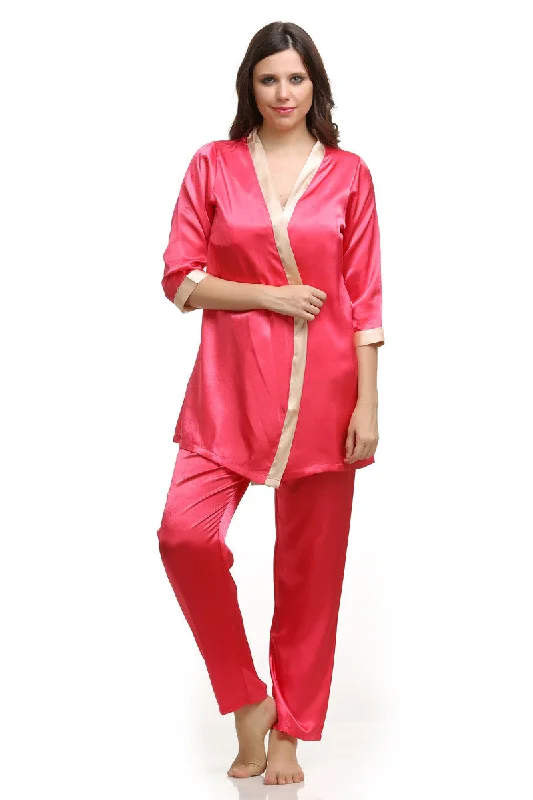 women's pajamas with a timeless appealCherry Night suit with Robe